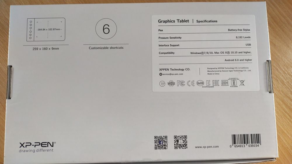 Графічний планшет XP-PEN Star G640S