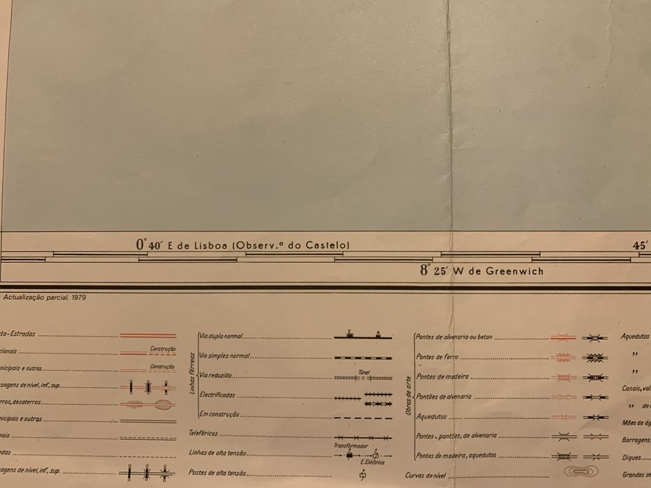 carta geografica albufeira 1964