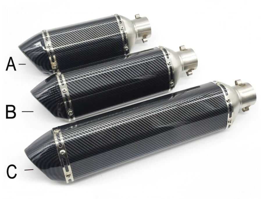 Wydech Tłumik Sportowy Uniwersalny Carbon Tuning Akrapovic Końcówka SC