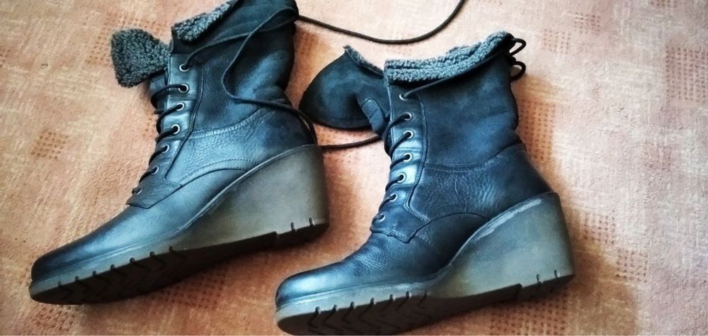 Черевики жіночі Ecco зимові шкіряні