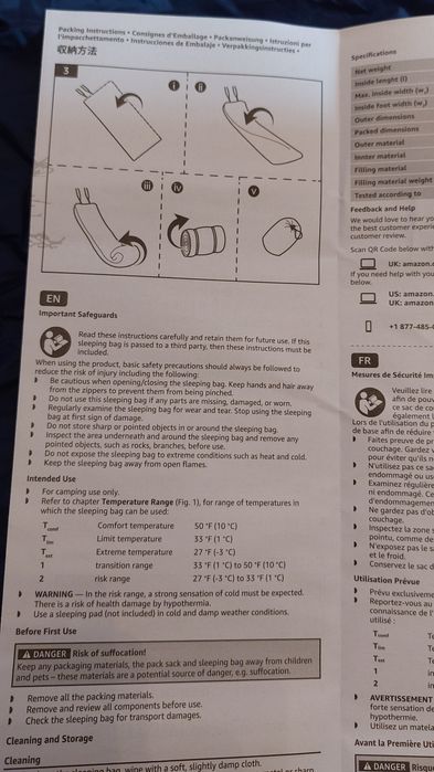 Saco cama amazon basics