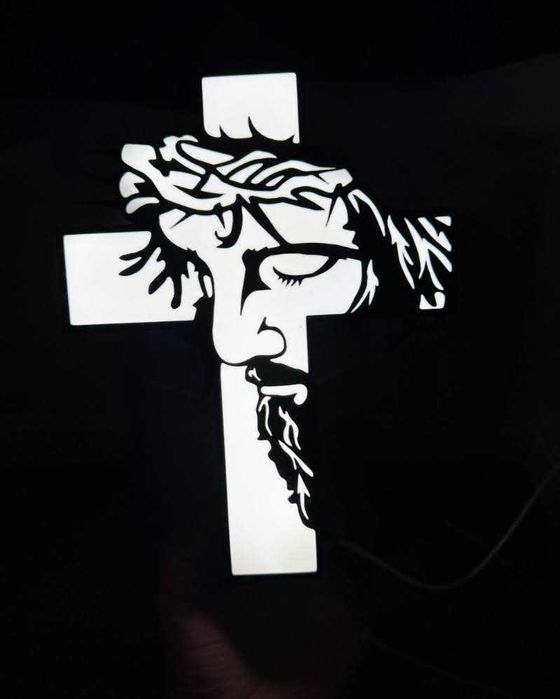 Candeeiro Jesus com LEDS tomada e ligação usb