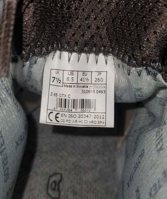 Ботинки берци Lowa Z-6 GTX C Dark Brown Ориг 41,5 42.5 44.5 45 46 46.5