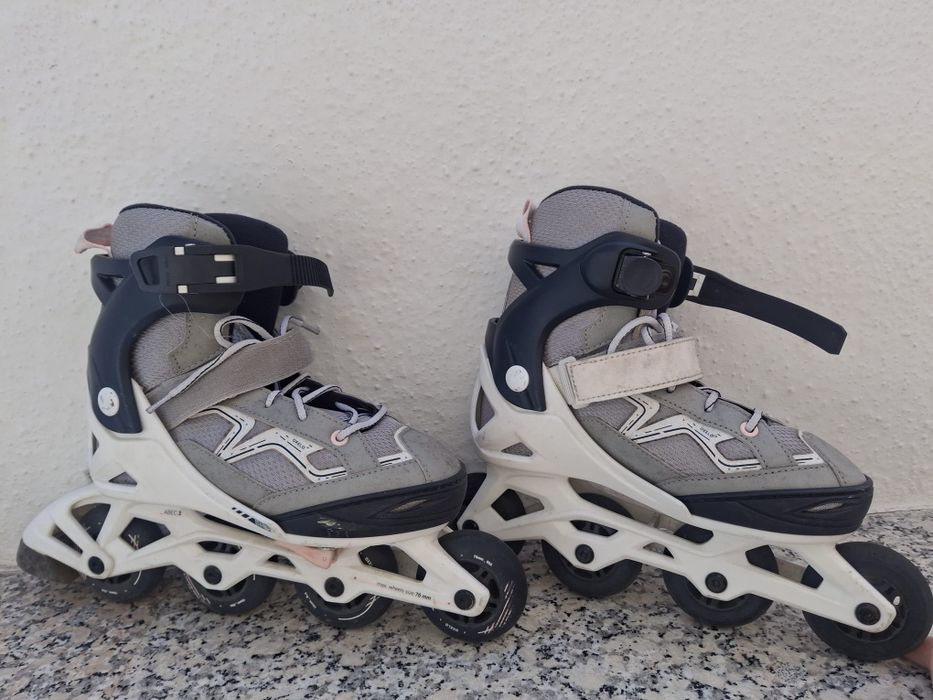 Patins em linha como pouco uso