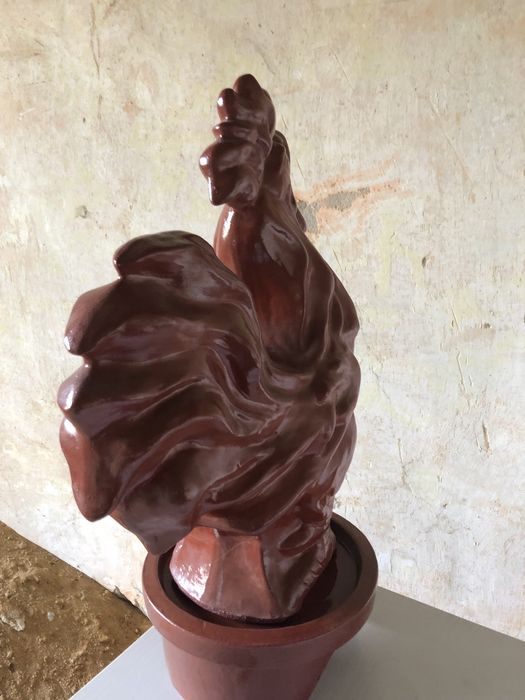 X Gąsior dachowy z ceramiki polerowany nowy.