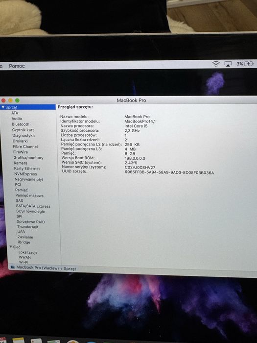Macbook Pro (13-inch, 2017, Two Thunderbolt 3 ports)