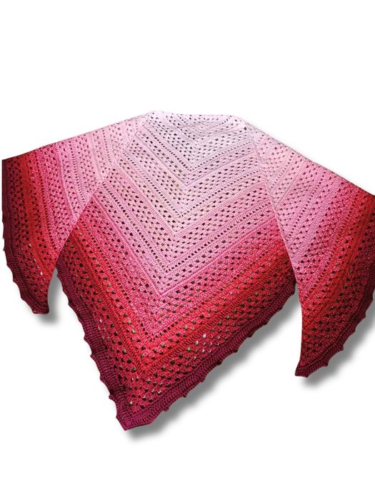 Chusta cieniowana handmade / szydełko