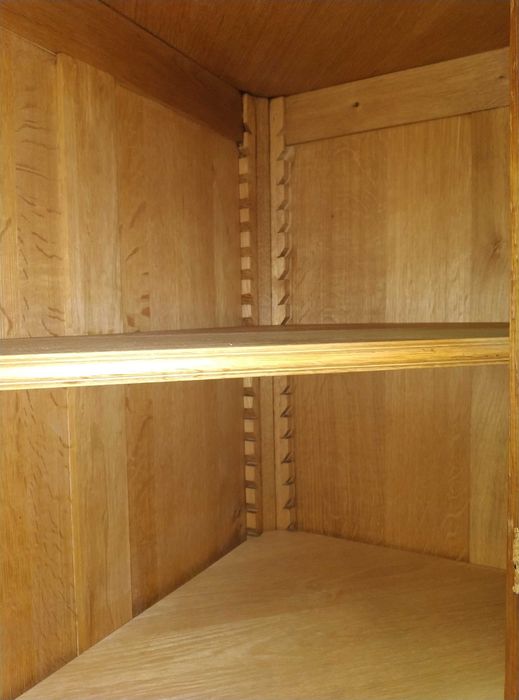 Stylowa witryna ludwikowska narożna lite drewno dębowe