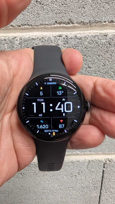 Google Pixel Watch 3 45mm LTE Celular 3a Geração + acessórios