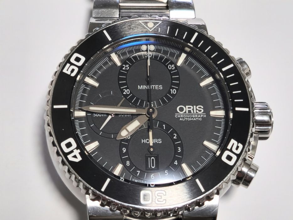 Часы годинник Oris Aquis Chronograph 500m