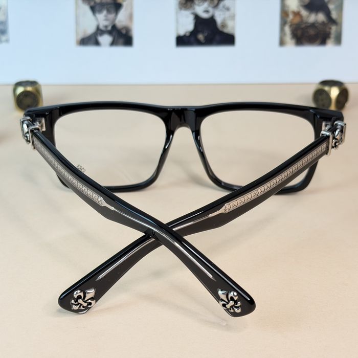 Okulary oprawki zerówki unisex nerdy czarne srebro acetat tytan