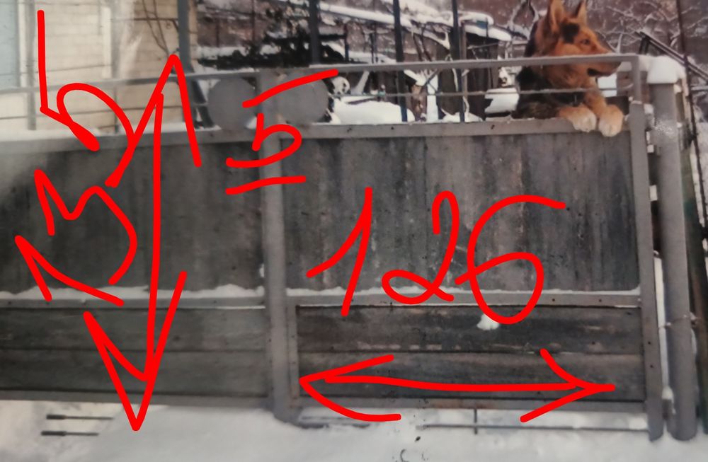 Ворота металл каркас