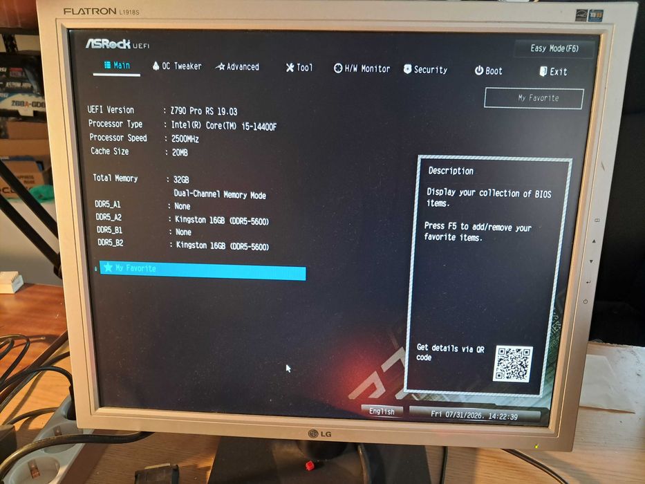 Motherboard AsRock Z790 PRO RS (Socket 1700)