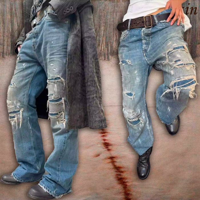 No faith studios distressed jeans