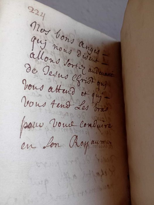 Stary Manuskrypt ok. 1780 Refleksje nad Życiem Zakonnym Theresy Lymard   - Pamiętnik