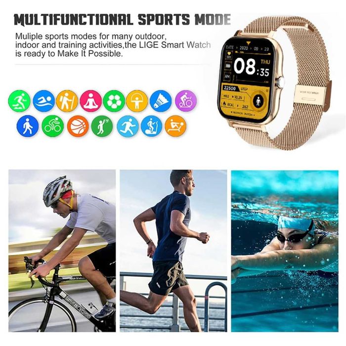 [NOVO] Relógio inteligente com monitor de frequência cardíaca e sono