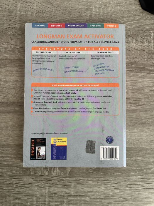 Pearson Longman exam activator Книга для вивчення англійської мови B1
