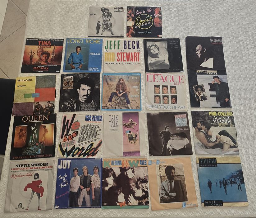 190 discos de vinil usados e antigos