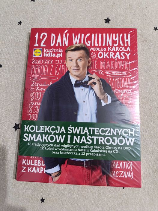 12 kolęd i 12 dań wigilijnych 2 płyty CD+DVD Lidl