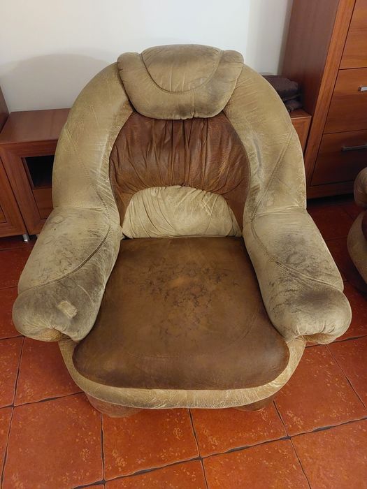 Dwa duże fotele komplet