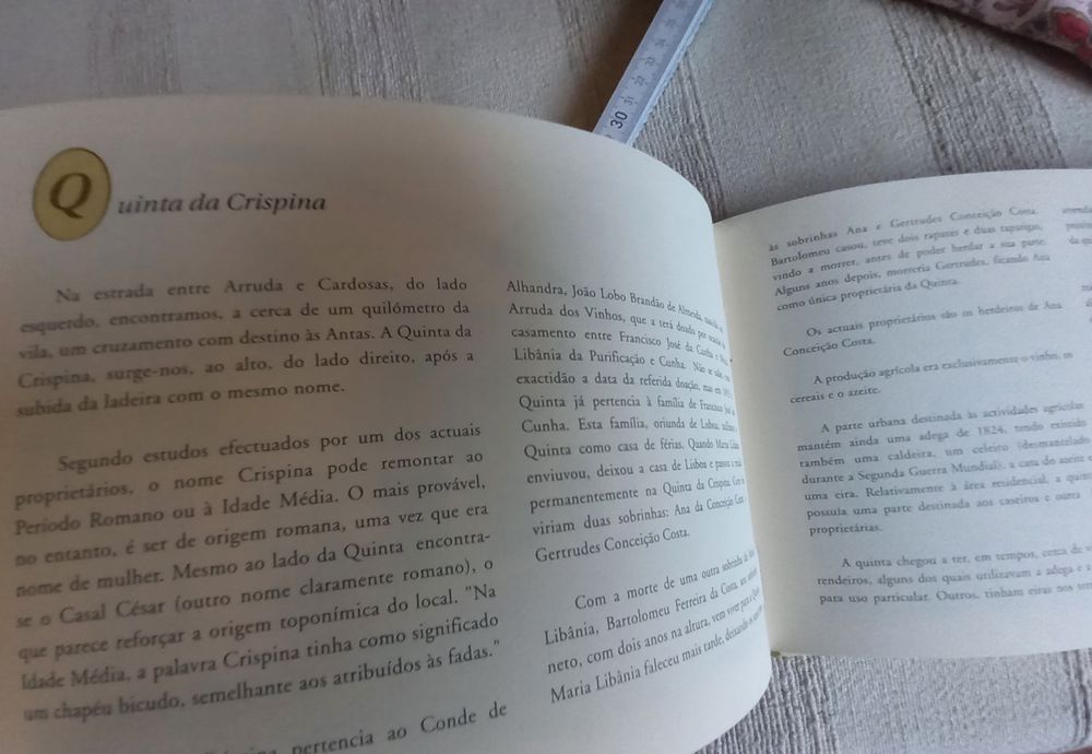 Livro sobre as Quintas de Arruda dos Vinhos
