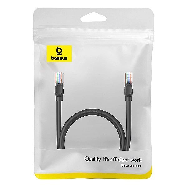 Kabel Ethernet Baseus High Speed Cat 5 Rj-45/1000Mb/s 1m okrągły - cza