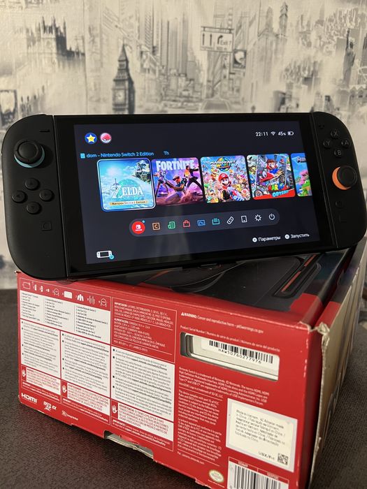 Nintendo switch 2 з купленими і встановленими іграми