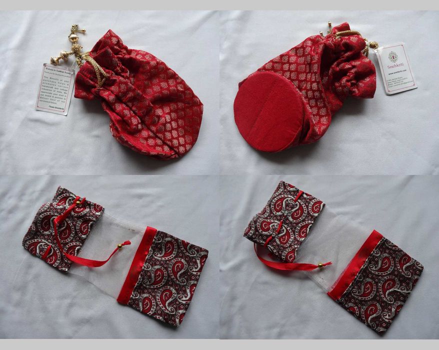 Oryginalny worek etniczny potli bag z Indii, nowy, z metką GRATIS