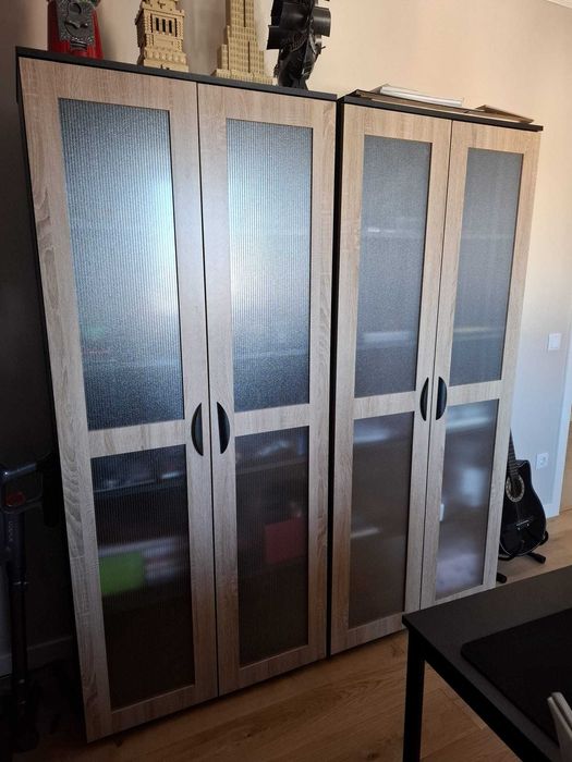 Vendo 2 armários da MAXMAT em muito bom estado - Preto e castanho