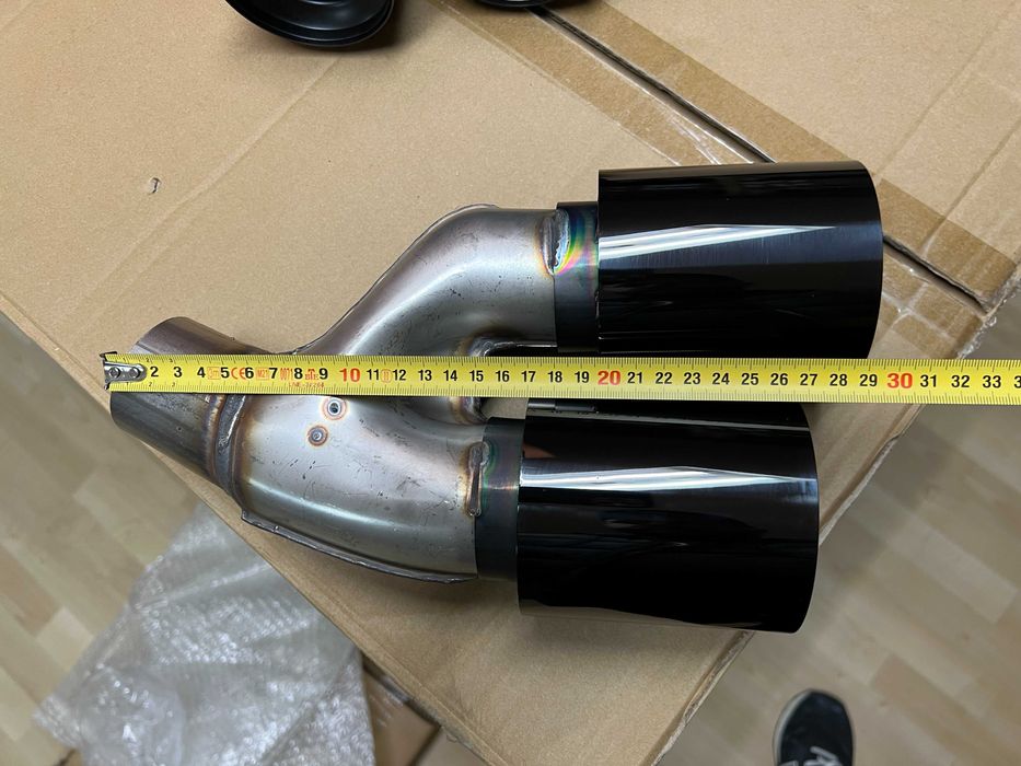 насадки на вихлоп Выхлоп bmw g30 m5 f90 black бмв м5 ф90 г30 540 550