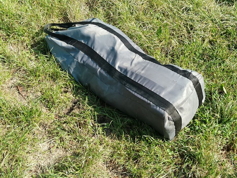 Duży Ponton Atlantic 280 Wiosła Aluminiowe Pompka Samochodowa Zasilacz