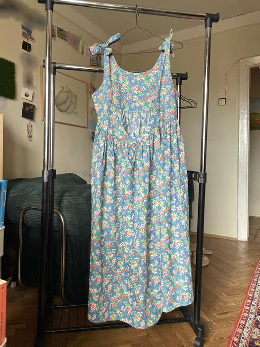 Сарафан з відкритою спинкою на завʼязках