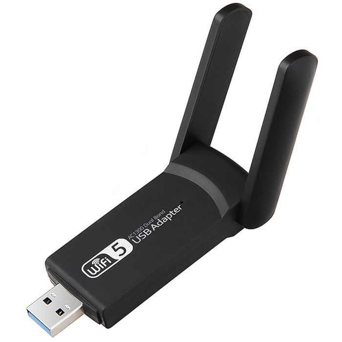 Karta sieciowa wi-fi adapter wifi usb dual 1300 Mbps DUAL BAND 2.4G 5G