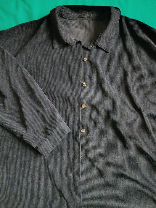 5XL батал Сорочка чорна вельветова Shein