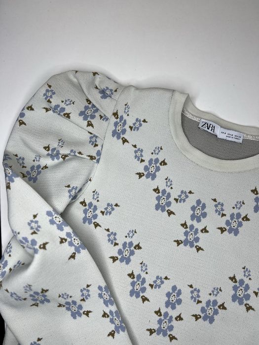 Блузка Zara з пишними рукавами ліхтариками