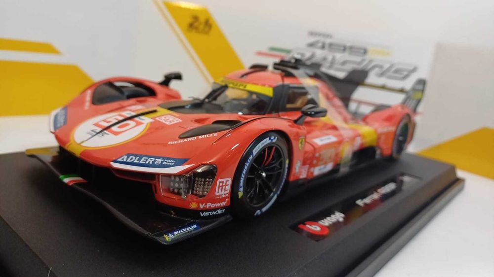1/18 Ferrari 499P #51 **Vencedor** 24 Le Mans 2023 - Bburago