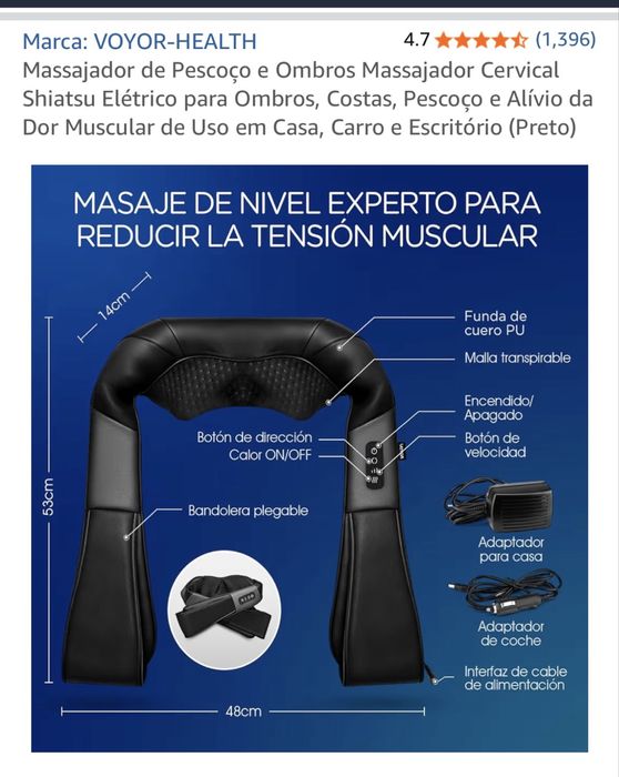 Massajador cervical