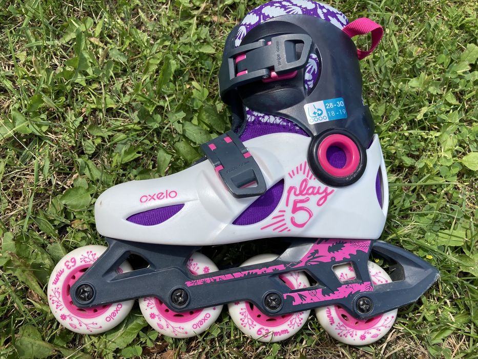 Продам дитячі ролики OXELO Play 5 (розмір 28-30)+ захист і шолом
