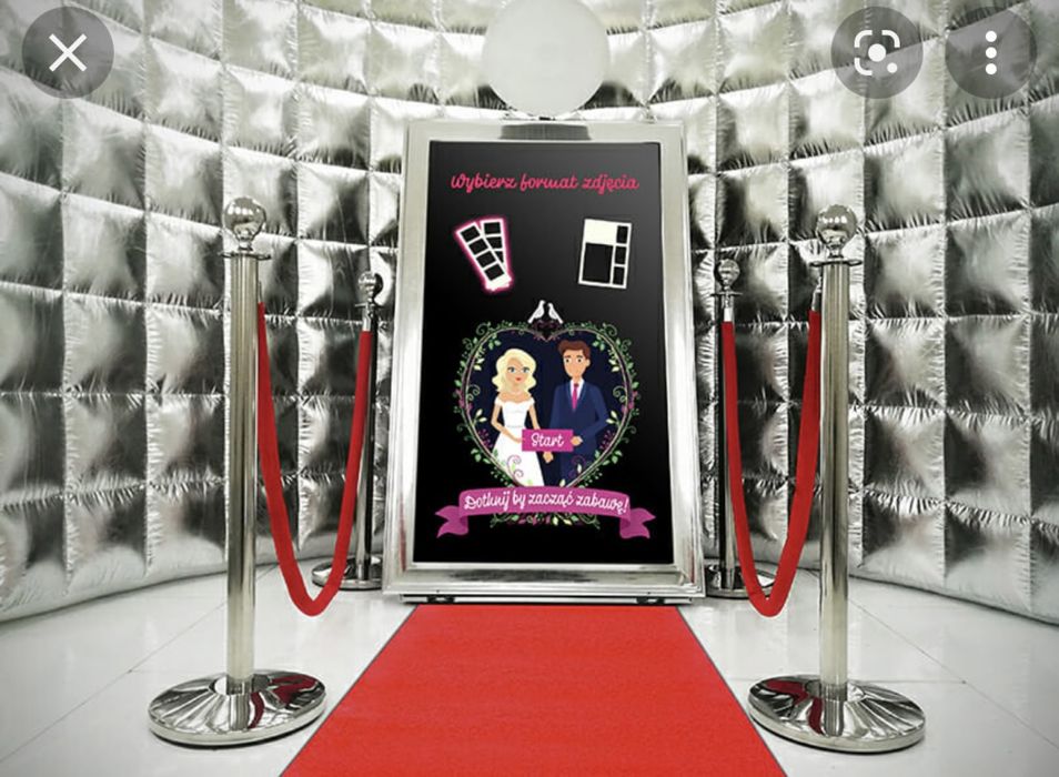 Fotobudka dym napis led miny dymne Bańki, Iskry, Dj, gwiaździste niebo