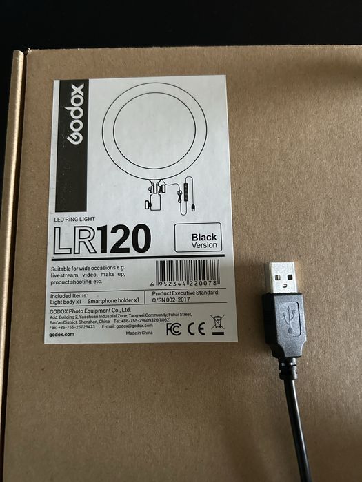 Ring light LED, com tripé