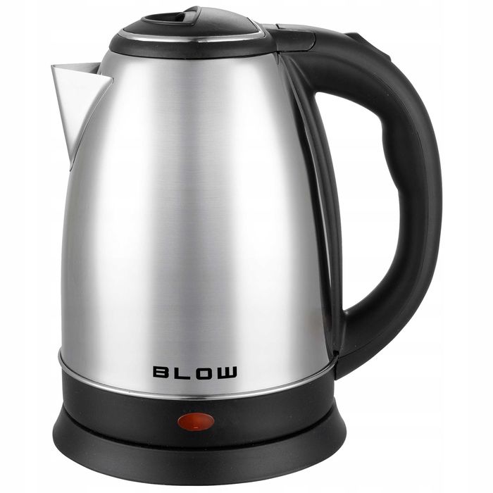 BEZPRZEWODOWY Czajnik STALOWY mocny cichy srebrny 1,8L 2000W mocny