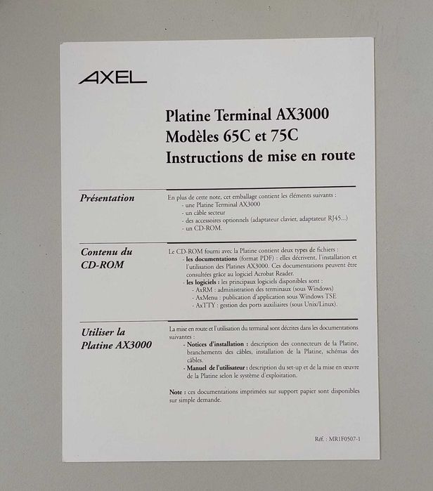 Thin client Axel Platine Terminal M75C64729676316418122