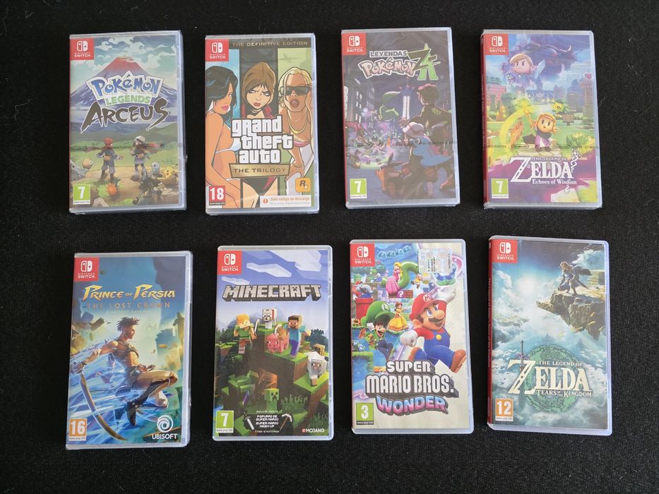 Nintendo Switch - jogos novos e usados