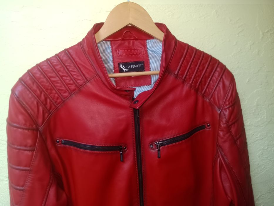 Kurtka skórzana Biker La Fenice Xl 58 jak nowa