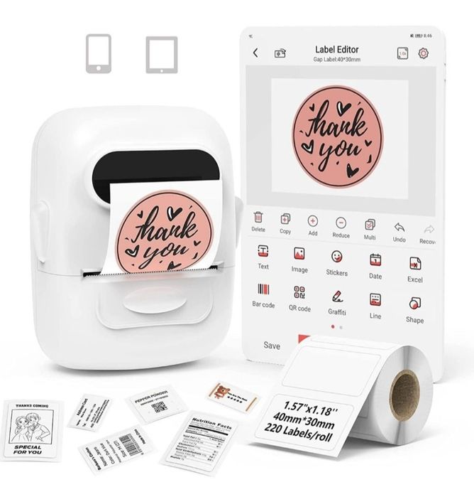 Drukarka termiczna do etykiet  marklife p50