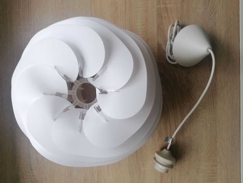 Bisła kula lampa wisząca żyrandol, średnica 30cm sufitowa