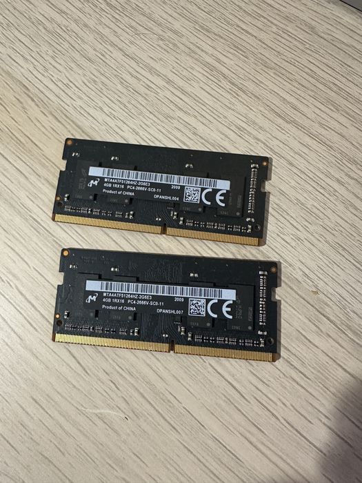 RAM 2 x 4GB DDR4 laptop 2666MHz