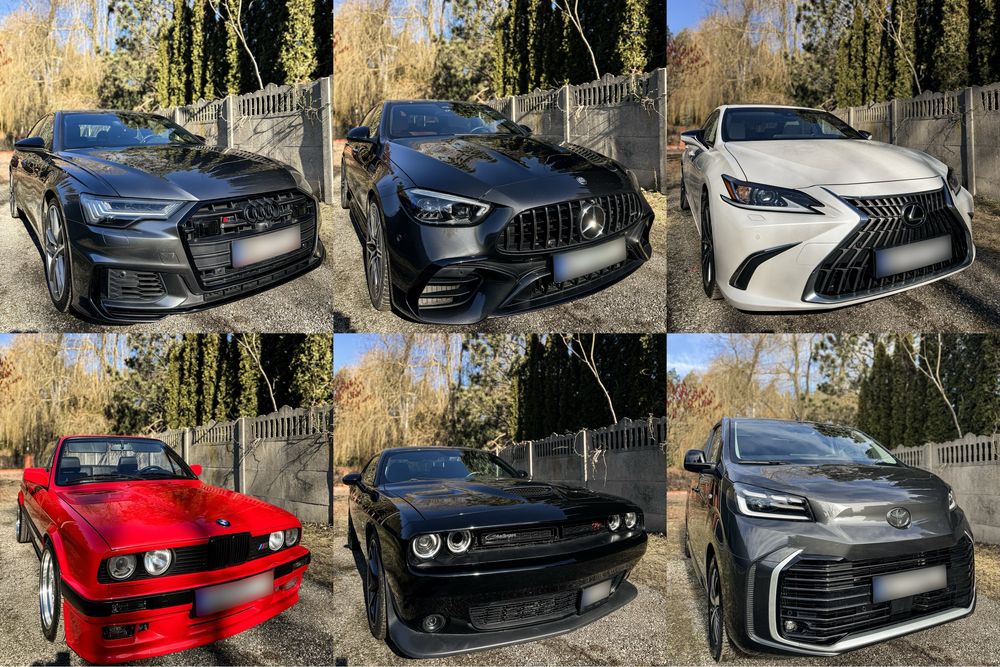 Audi Mercedes Lexus BMW Dodge do ślubu | Wynajem auta na wesele