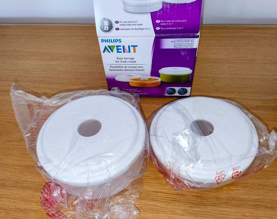 Recipientes de Conservação Philips AVENT (Para Robot Combinado 4 em 1) - NOVOS