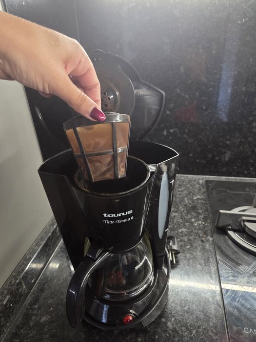 Maquina de cafe saco